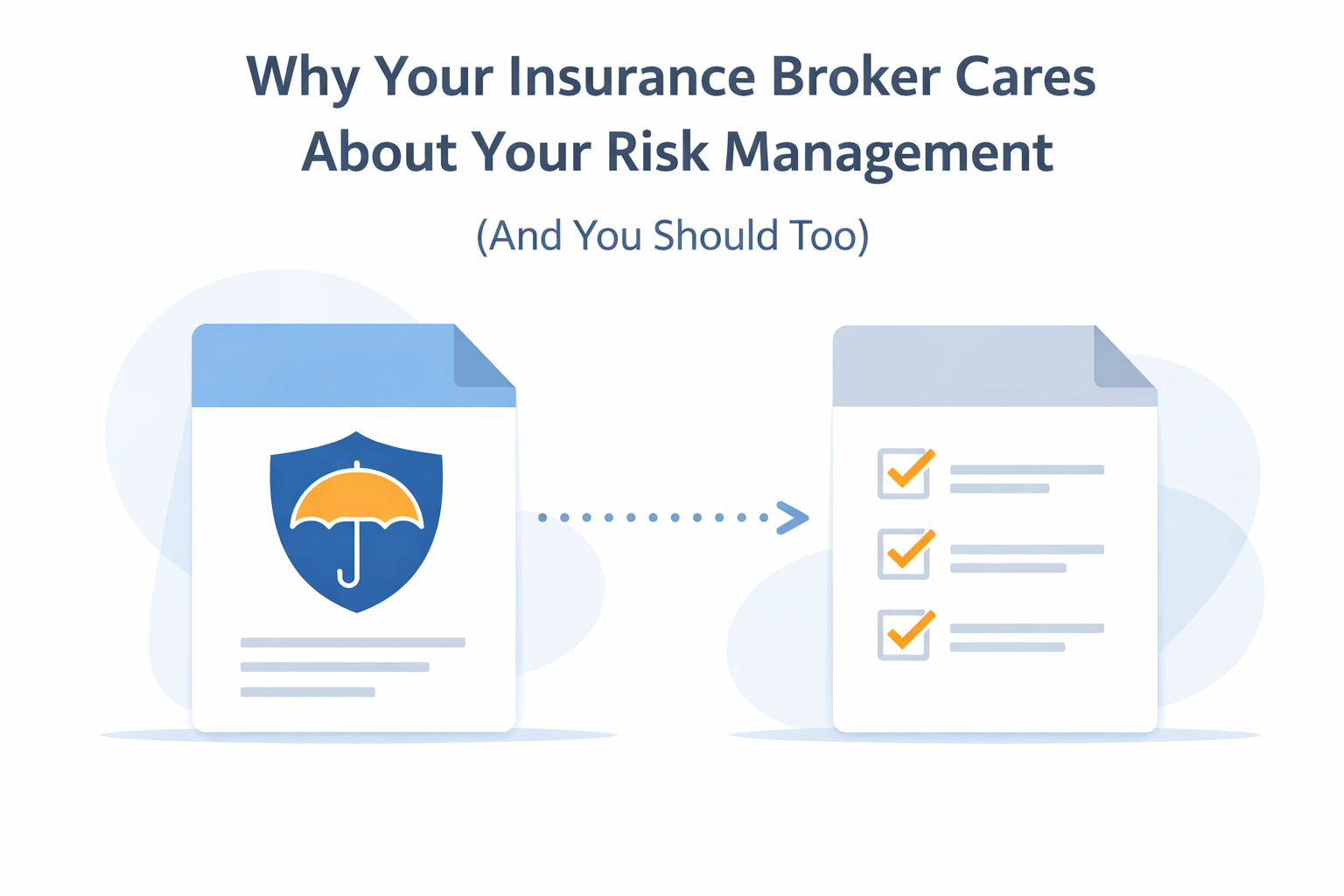 Minimalist illustration of speech bubbles converging on a central document with subtle AI circuit motifs, representing practitioner feedback on AI-enabled risk management, in soft blues, greys, and warm amber highlights.