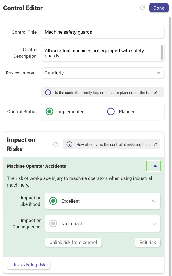 Assessing Control Effectiveness — example 34