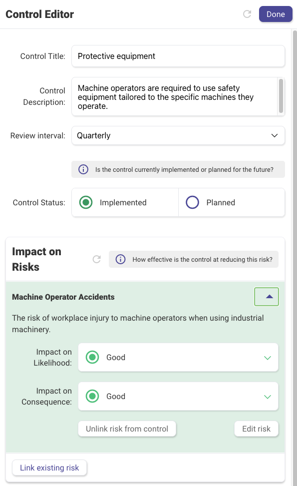Assessing Control Effectiveness — example 28