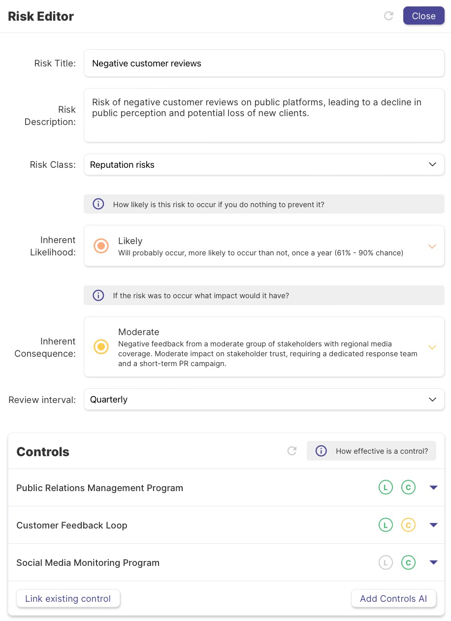 Adding Controls — example 17