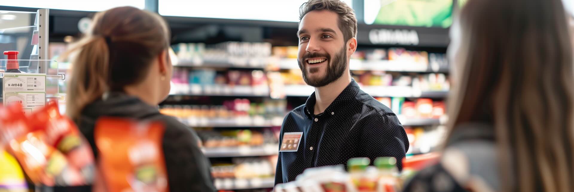 A small business owner in their new store